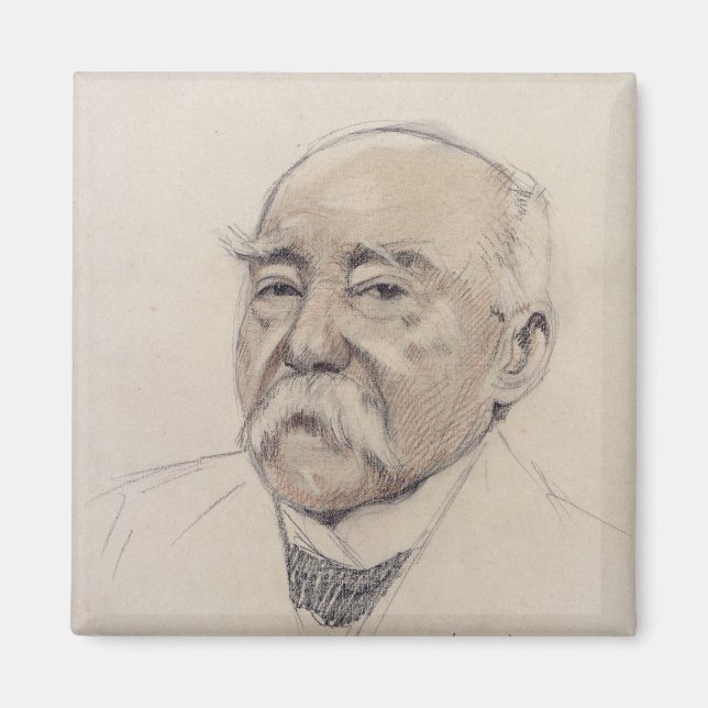 Imã Retrato de Georges Clemenceau (Frente)