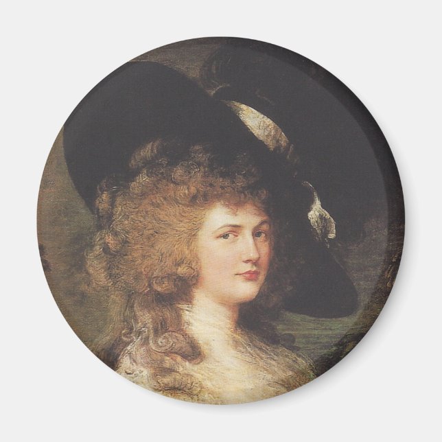 Imã Retrato de Georgiana, Duquesa de Devonshire (Frente)