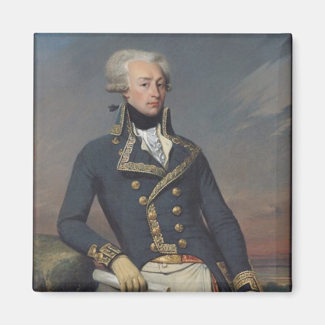 Imã Retrato de Gilbert Motier como tenente (Frente)