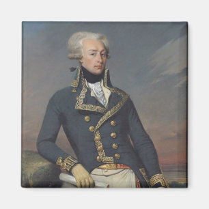 Imã Retrato de Gilbert Motier como um tenente