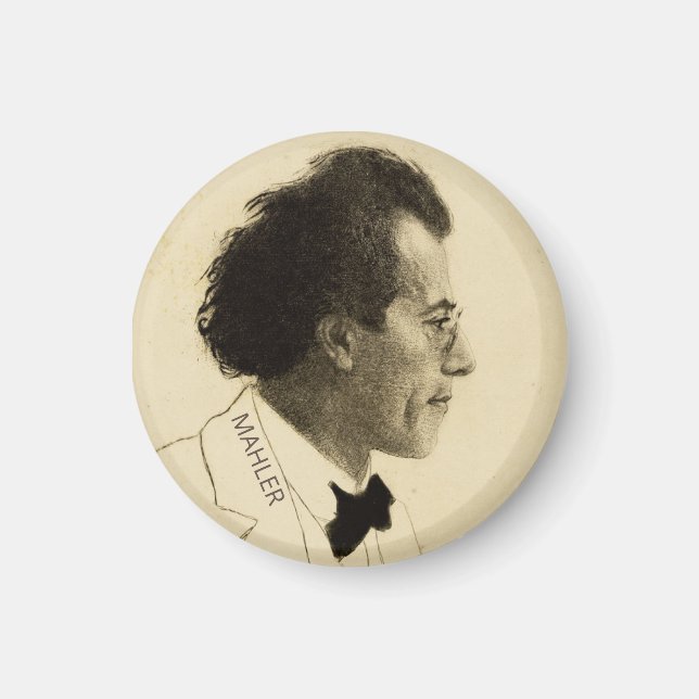 Imã Retrato de Gustav Mahler (1902) (Frente)