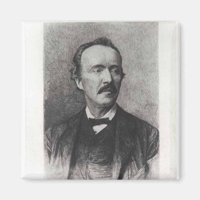 Imã Retrato de Heinrich Schliemann (Frente)
