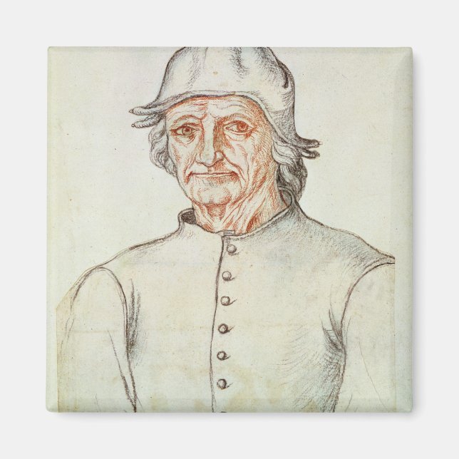 Imã Retrato de Hieronymus Bosch (Frente)
