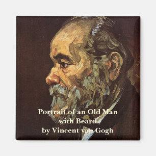 Imã Retrato de Homem Idoso com Barba por Vincent van G