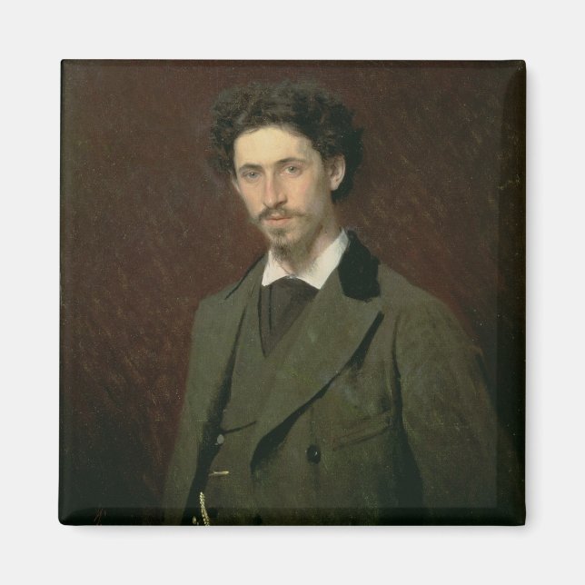 Imã Retrato de Ilya Efimovich Repin, 1876 (Frente)