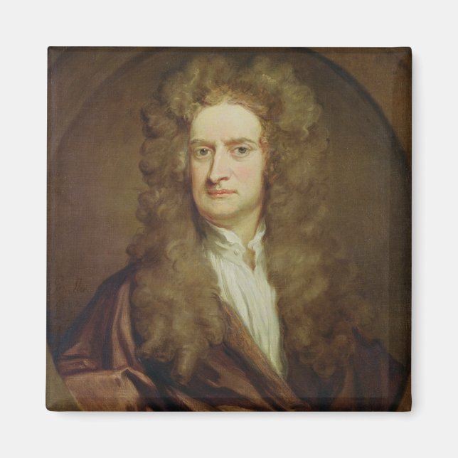 Imã Retrato de Isaac Newton 1702 (Frente)
