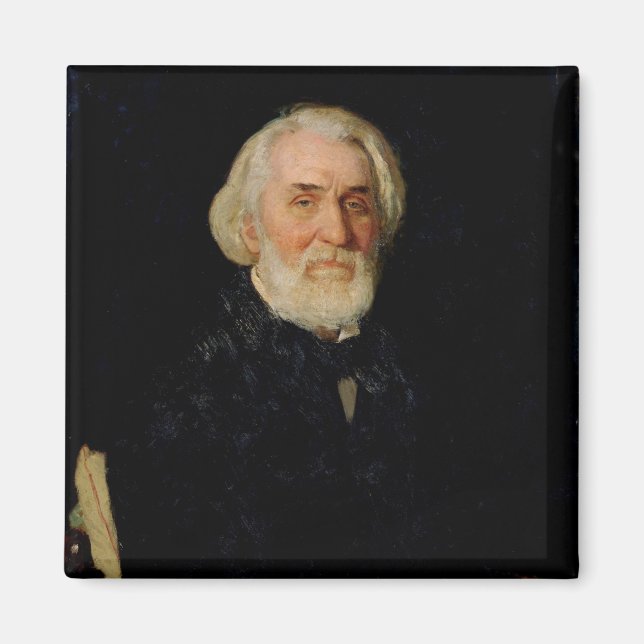 Imã Retrato de Ivan S. Turgenev , 1879 (Frente)