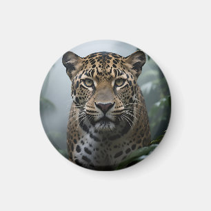Imã Retrato de Jaguar na Selva