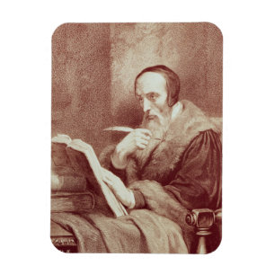 Ímã Retrato de João Calvino (1509-1564) (gravura)