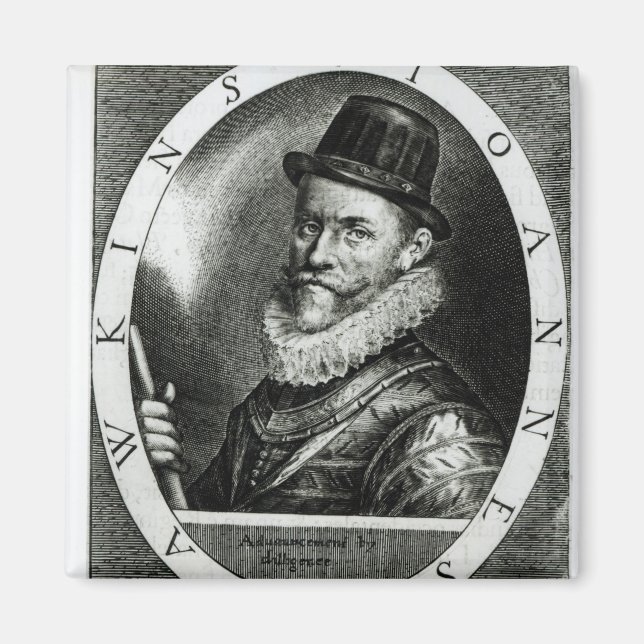 Imã Retrato de John Hawkins (Frente)