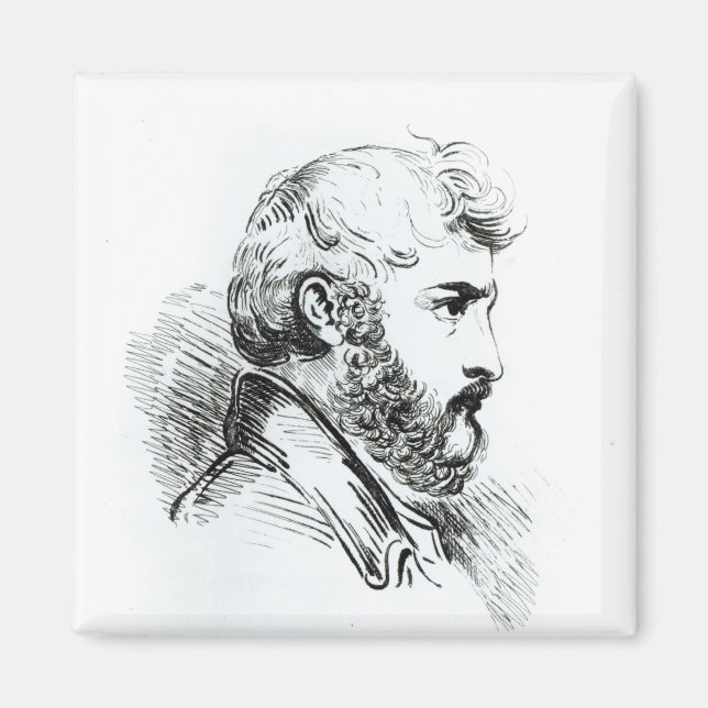 Imã Retrato de John Lewis Burckhardt (Frente)