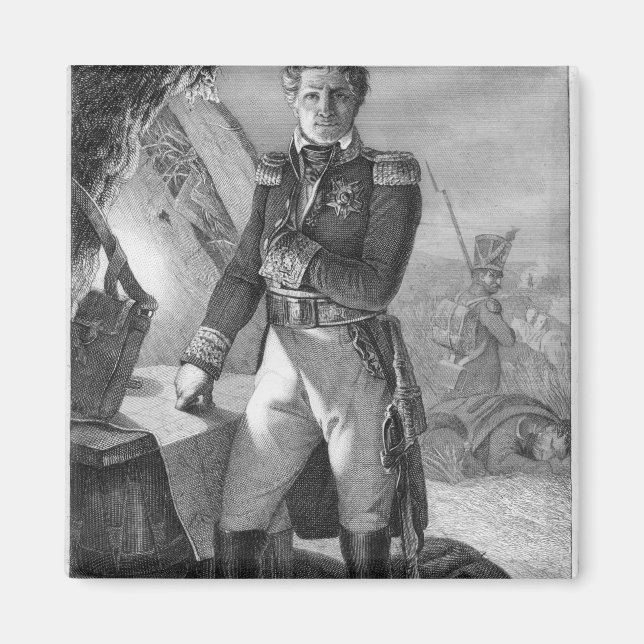 Imã Retrato de Laurent de Gouvion Santo-Cyr (Frente)