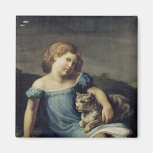 Imã Retrato de Louise Vernet como uma criança, 1818-1