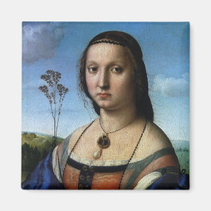 Imã Retrato de Maddalena Doni por Raphael Sanzio