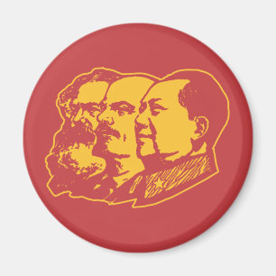 Imã Retrato de Marx Lenin Mao