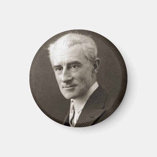 Imã Retrato de Maurice Ravel (c. 1925) (Frente)