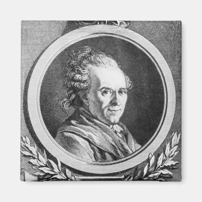 Imã Retrato de Michel-Jean Sedaine (Frente)