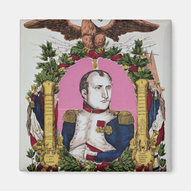 Imã Retrato de Napoleão I na Batalha de (Frente)