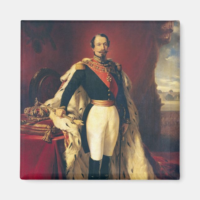 Imã Retrato de Napoleão III Imperador da França (Frente)