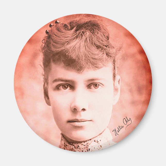 Imã Retrato de Nellie Bly Magnet (Frente)