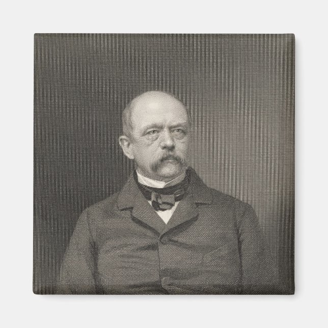 Imã Retrato de Otto von Bismarck (Frente)
