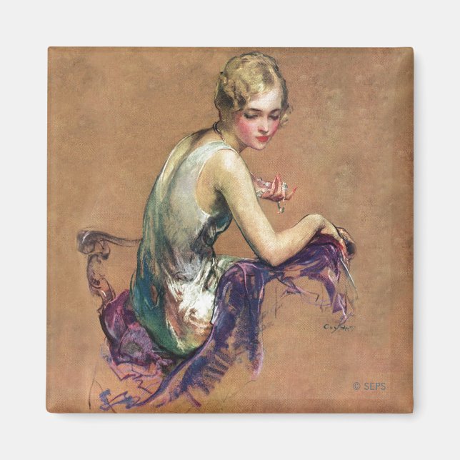 Imã Retrato de Pastel (Frente)