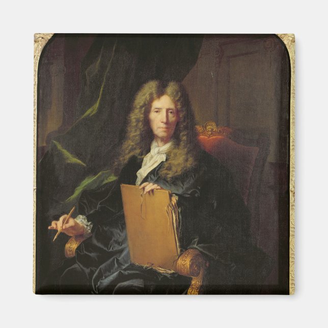 Imã Retrato de Pierre Mignard c. 1690 (Frente)