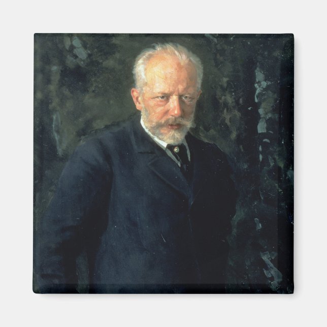 Imã Retrato de Piotr Ilyich Tchaikovsky (Frente)