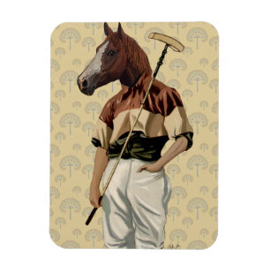 Ímã Retrato de Polo Horse