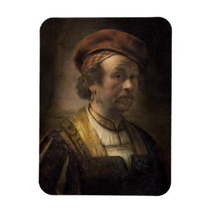 Ímã Retrato de Rembrandt, 1650 (óleo em canvas)