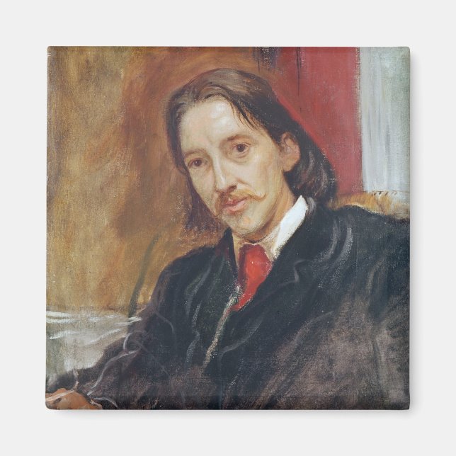 Imã Retrato de Robert Louis Stevenson 1886 (Frente)