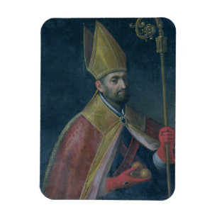 Ímã Retrato de São Nicolau, 1700 (óleo em canvas)
