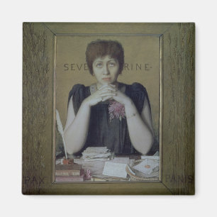 Imã Retrato de Severine (Caroline Remy) (1855-1929) (