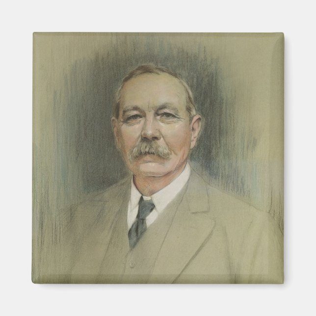 Imã Retrato de Sir Arthur Conan Doyle (Frente)