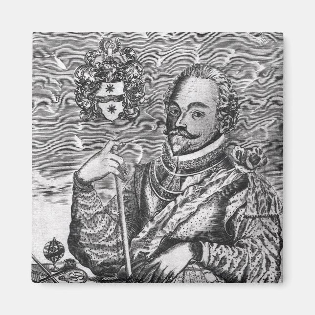 Imã Retrato de Sir Francis Drake (Frente)