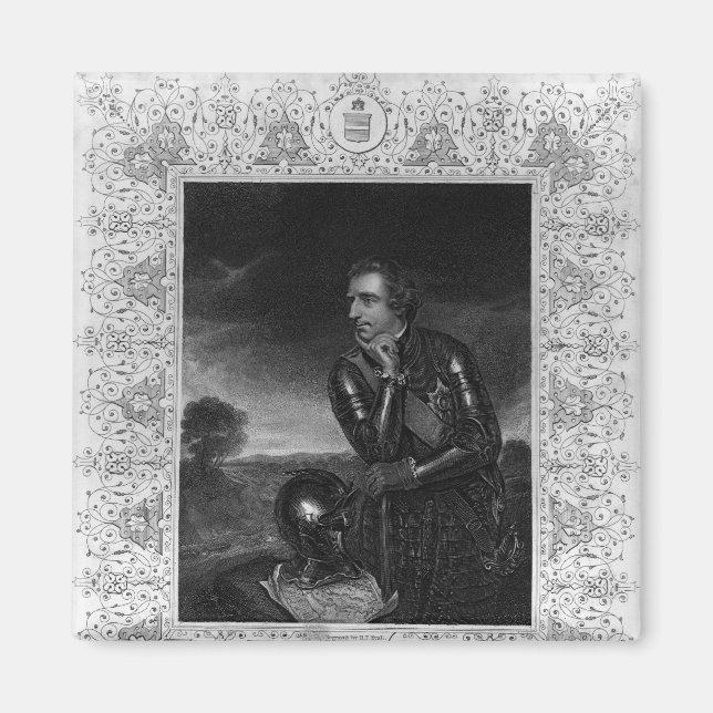 Imã Retrato de Sir Jeffrey Amherst (Frente)