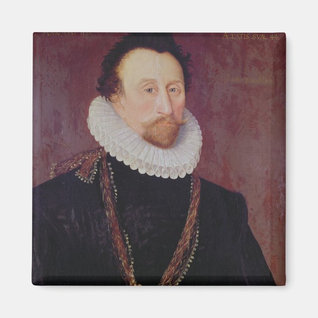 Imã Retrato de Sir John Hawkins 1581 (Frente)