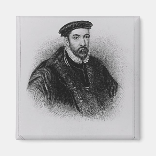 Imã Retrato de Sir Nicholas Bacon (Frente)