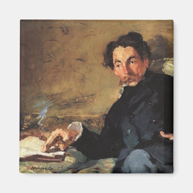 Imã Retrato de Stéphane Mallarmé, 1876 (Frente)