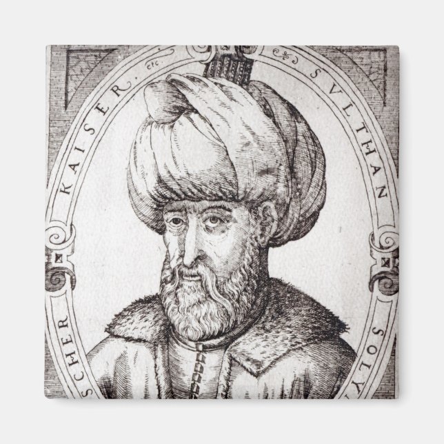 Imã Retrato de Suleiman o Magnífico (Frente)