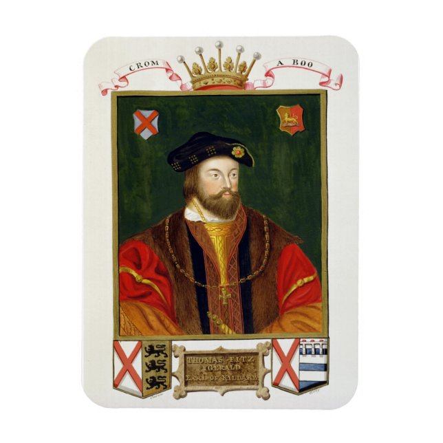 Ímã Retrato de Thomas Fitzgerald (1513-37) Lord Offal (Vertical)