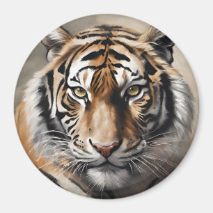 Imã Retrato de Tigre Majestoso