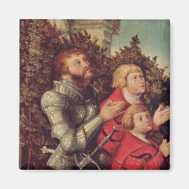 Imã Retrato de um Cavaleiro com seus dois filhos (Frente)
