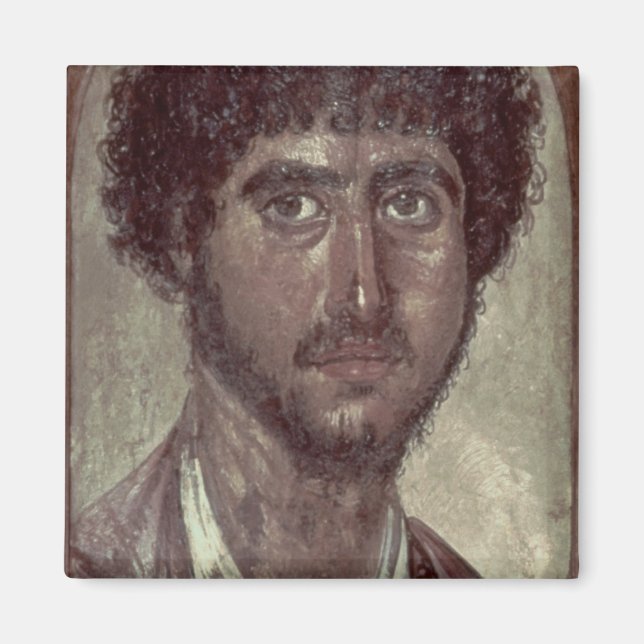 Imã Retrato de um grego, de Fayum, Romano-Egípcio, (Frente)
