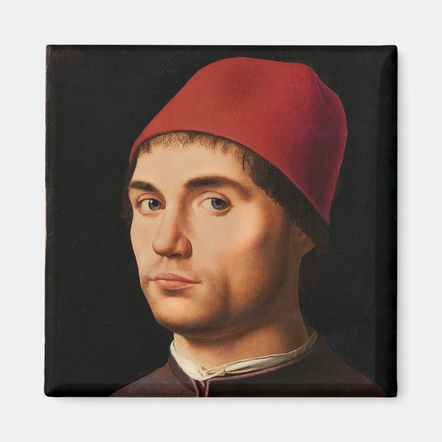 Imã Retrato de um Homem, c.1475 (Frente)