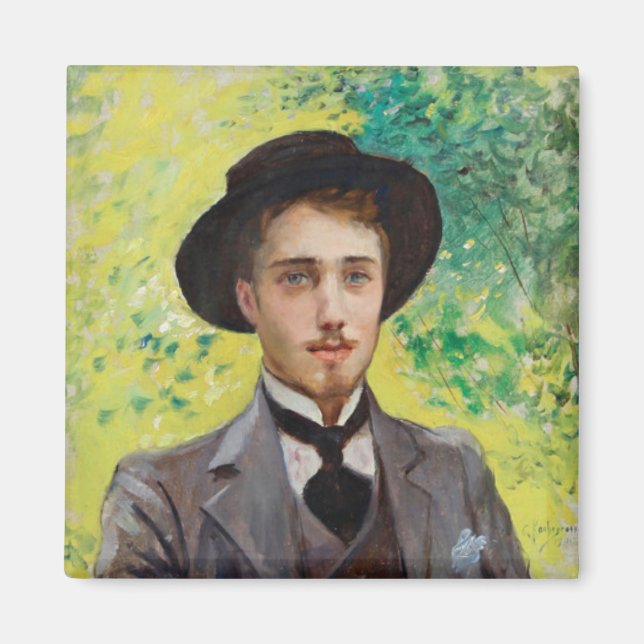 Imã Retrato de um Jovem (por Georges Rochegrosse) (Frente)