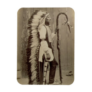 Ímã Retrato de um nativo americano 'de Buffalo Bill
