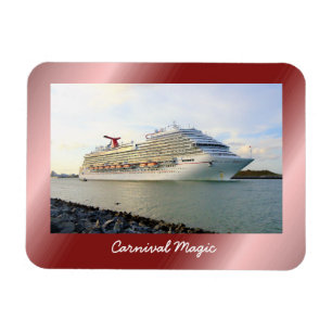 Ímã Retrato de um navio de cruzeiros de passagem