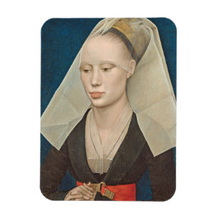Ímã Retrato de uma dama, c.1460 (óleo no painel)