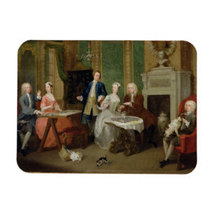 Ímã Retrato de uma família, 1730s (óleo em canvas)